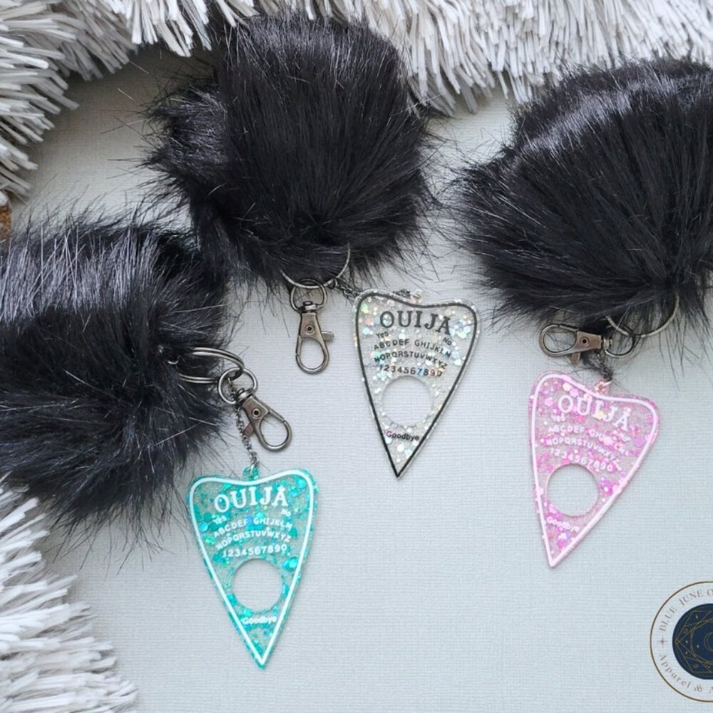 Ouija Planchette Keychain Bag Charm